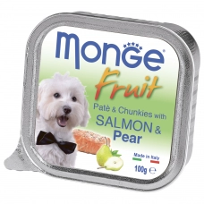 Monge Dog Fruit консервы для собак лосось с грушей 100г
