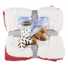 SCRUFFS Одеяло "Winter Snuggle", бордово-белое