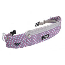 DOOG Сумка на пояс "Walkie Belt", розовая с каплями, 42х10х1,5см